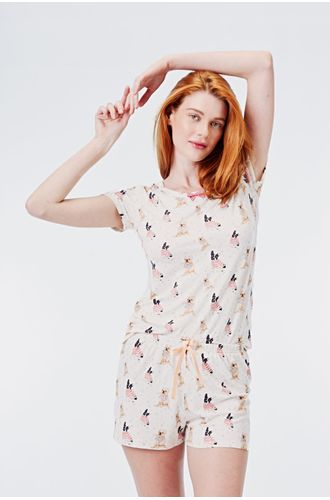 Pijama Curto Malha Pinot