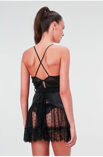 Camisola Curta Alça Renda St Barth