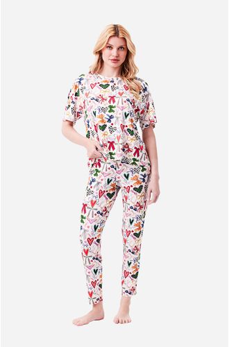 Pijama Longo Legging Malha Amelie