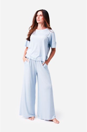 Pijama longo manga curta malha Alessia