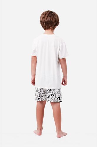 Pijama Curto Malha Abraço Kids Masculino