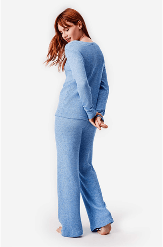 Pijama Longo Malha Tricot Liv