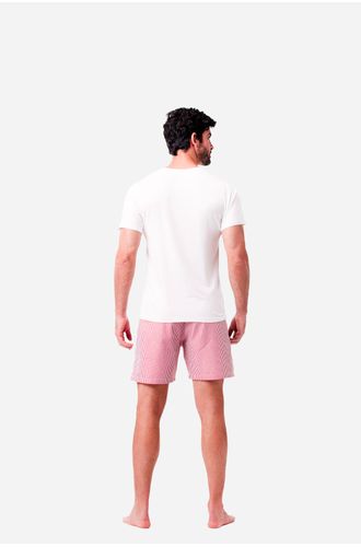 Pijama Curto Tricoline Love Cherry Masculino