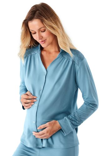 Pijama Longo Malha Botões Bruna