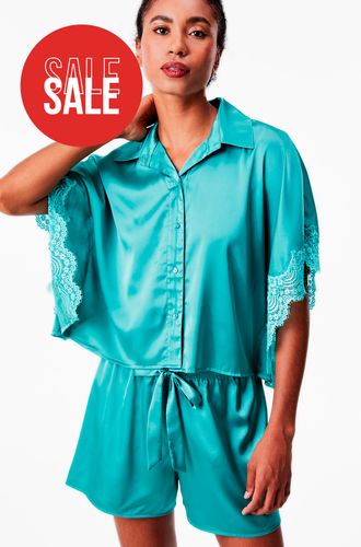 Pijama Curto Cetim Mia