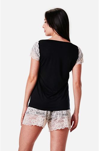 Pijama Curto Malha Sahy